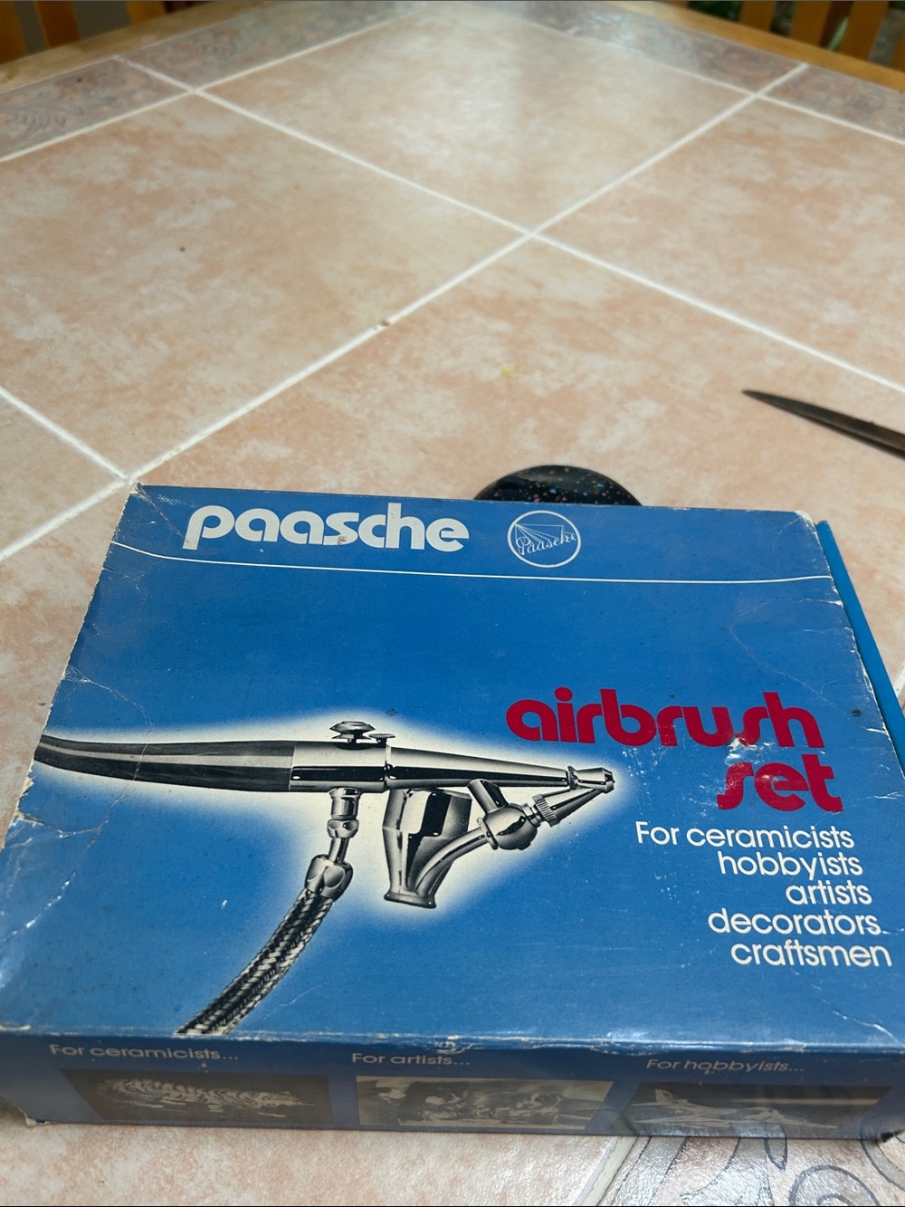 Vintage Paasche Airbrush Set Type H Original Box Never Used Ceramists Hobby